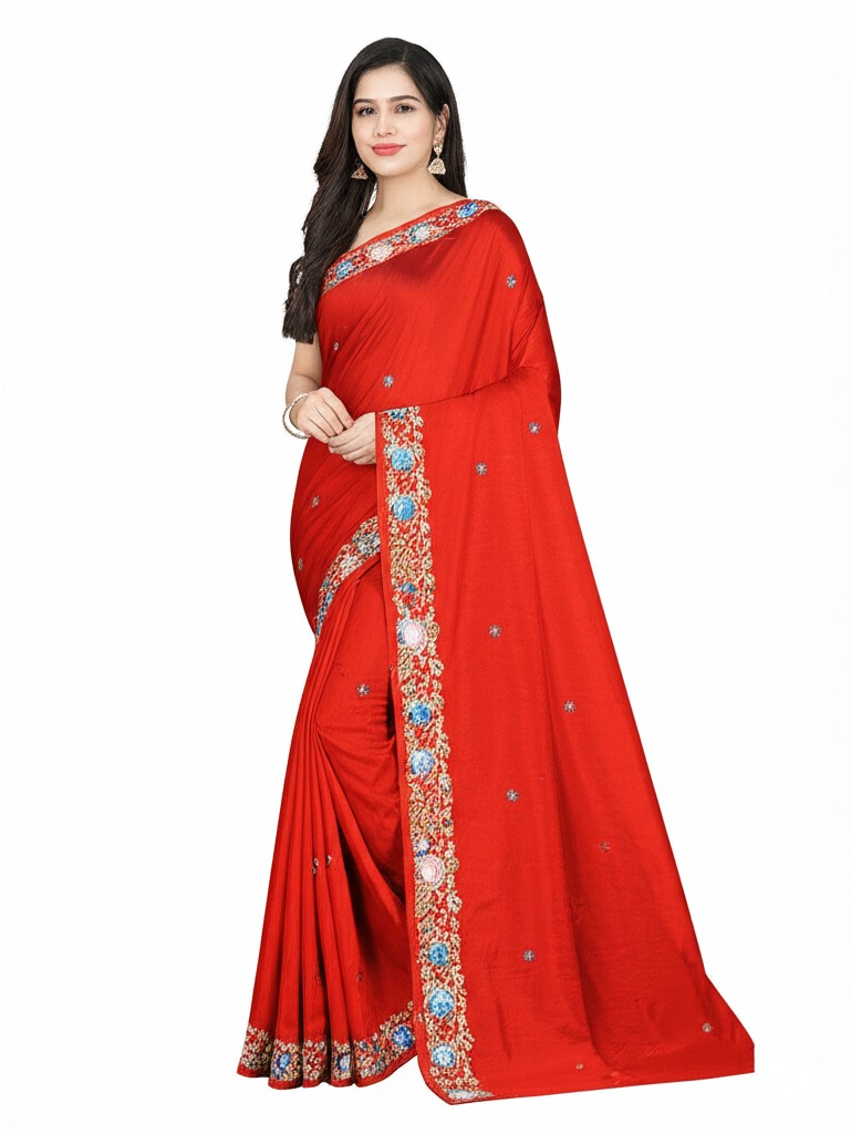 Embroidary Tussar Silk