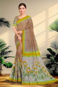 Pure Silk Sarees Hand Painted