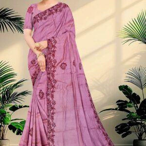 Embroidery Tussar Saree