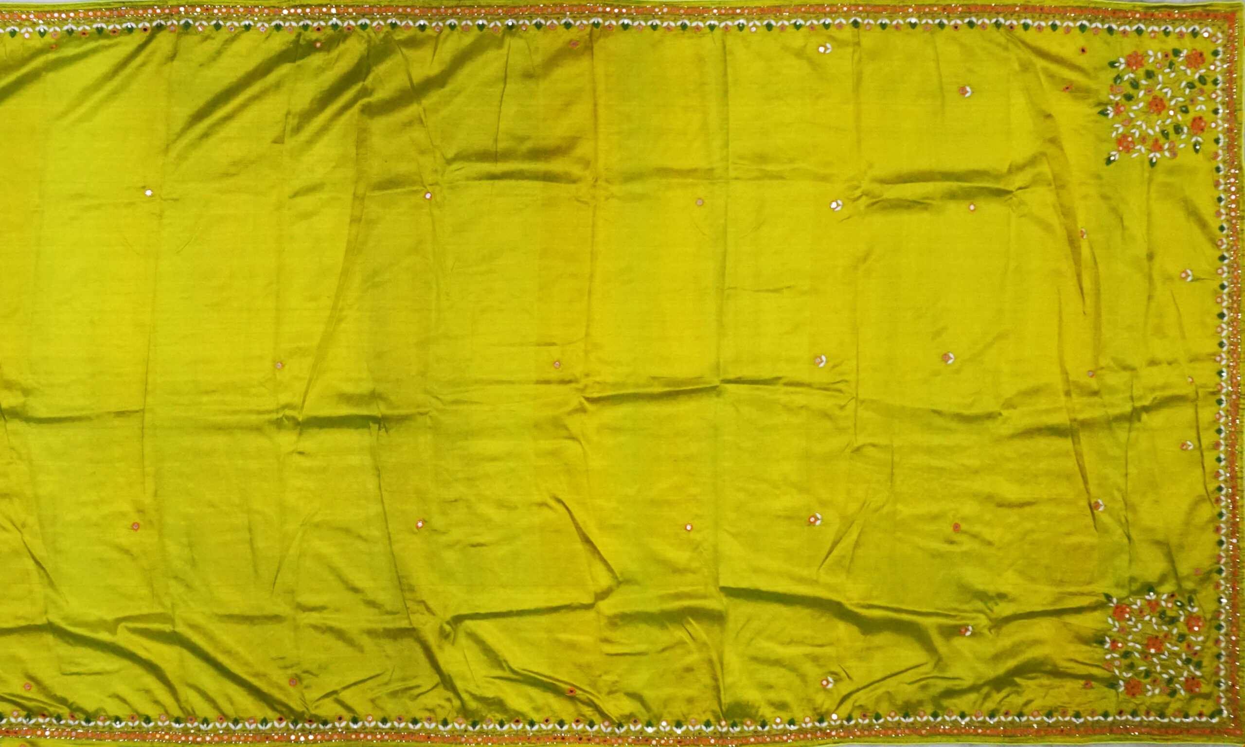 Embroidery Katan Silk Saree - Image 2