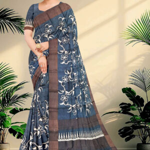 Embroidery Tussar Saree