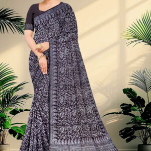 Screen printed Tussar
