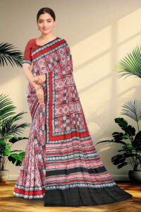 Hand block printed Pure Silk