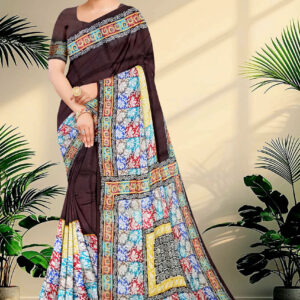 Hand block printed Pure Silk