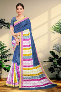 Hand block printed Pure Silk