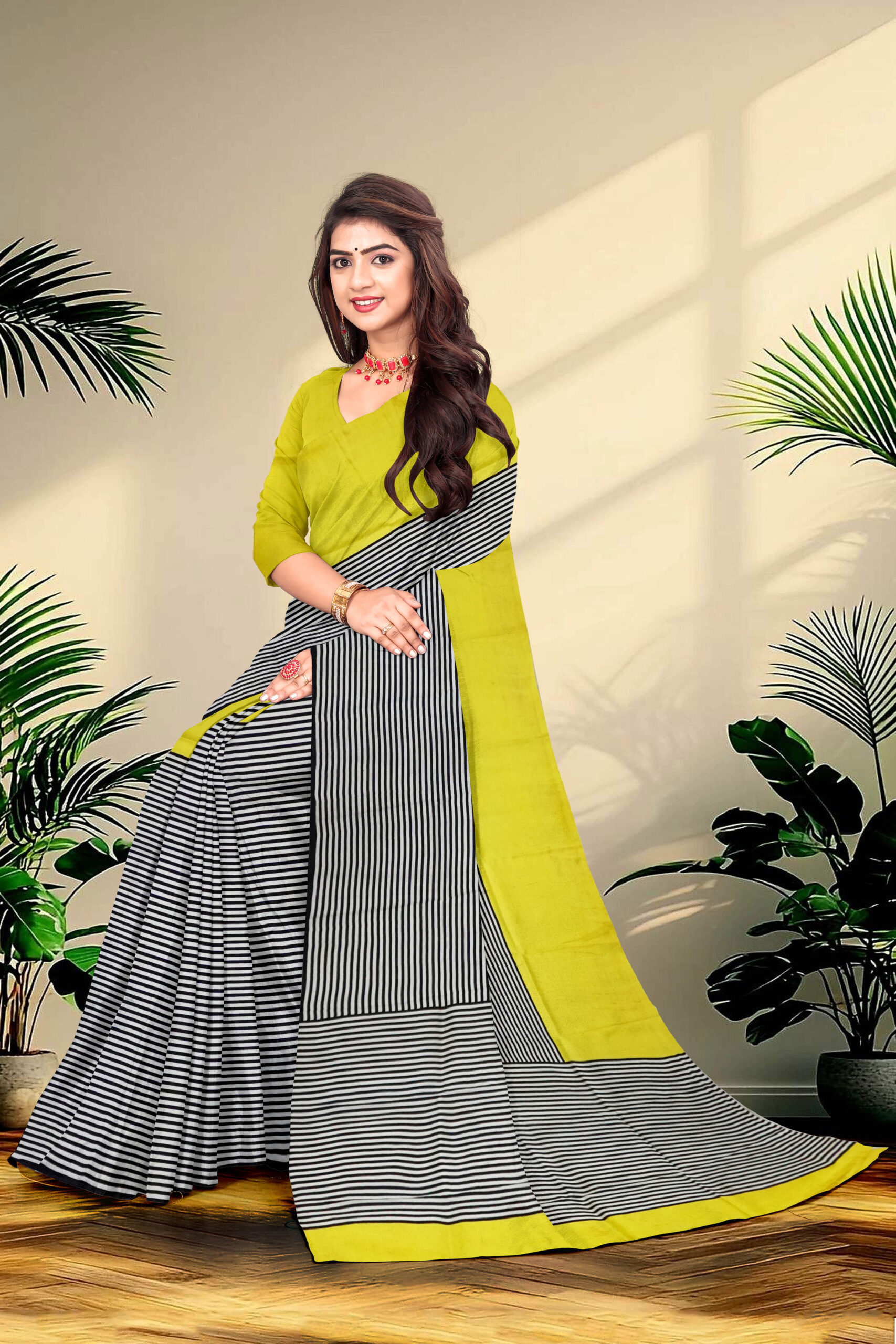 Hand block printed Pure Silk - Image 2