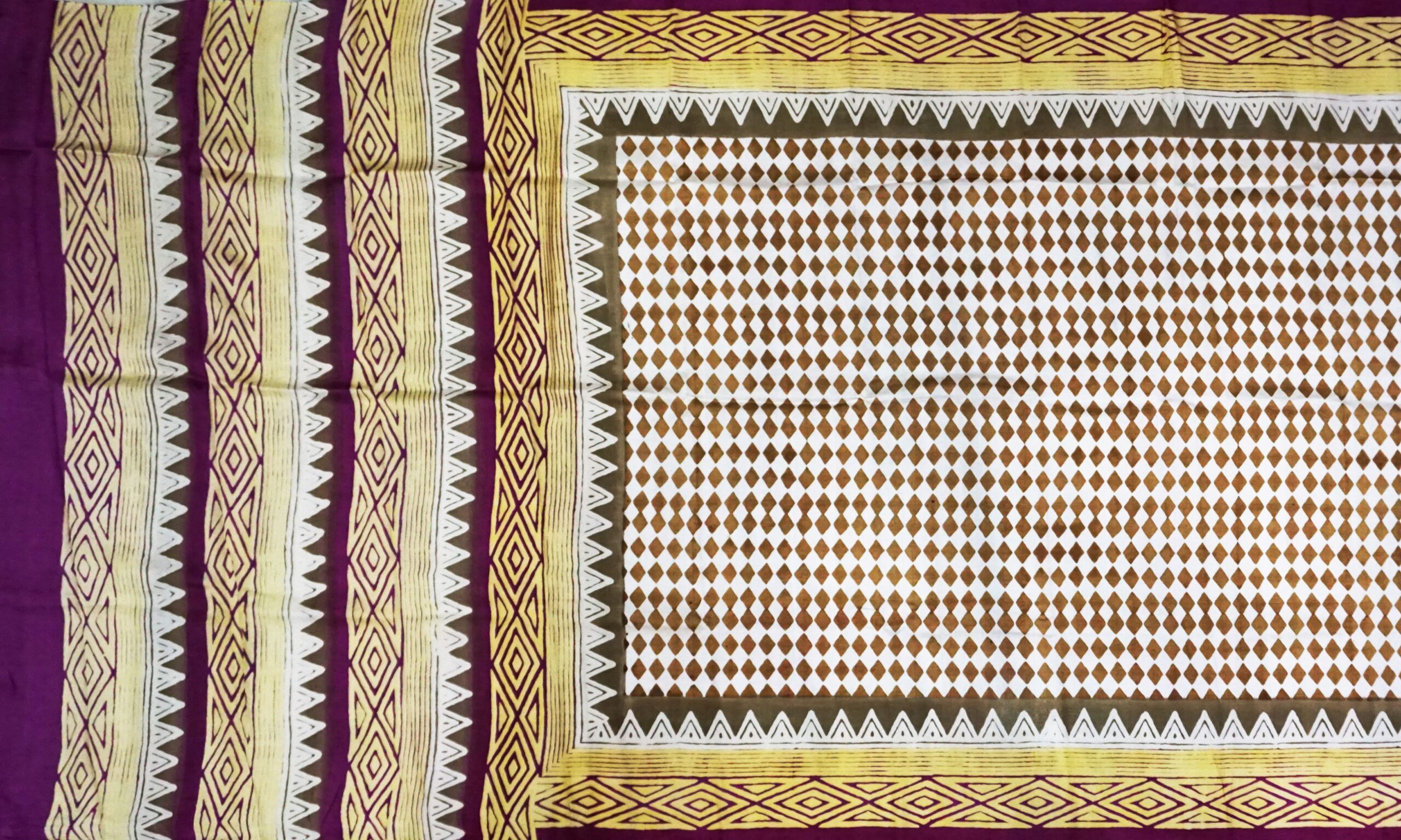 Hand block printed Pure Silk - Image 4