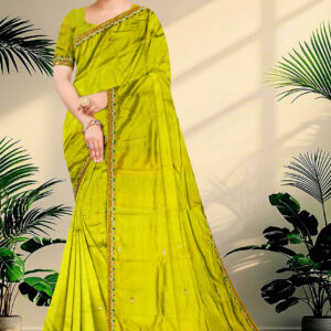Embroidery Katan Silk Saree