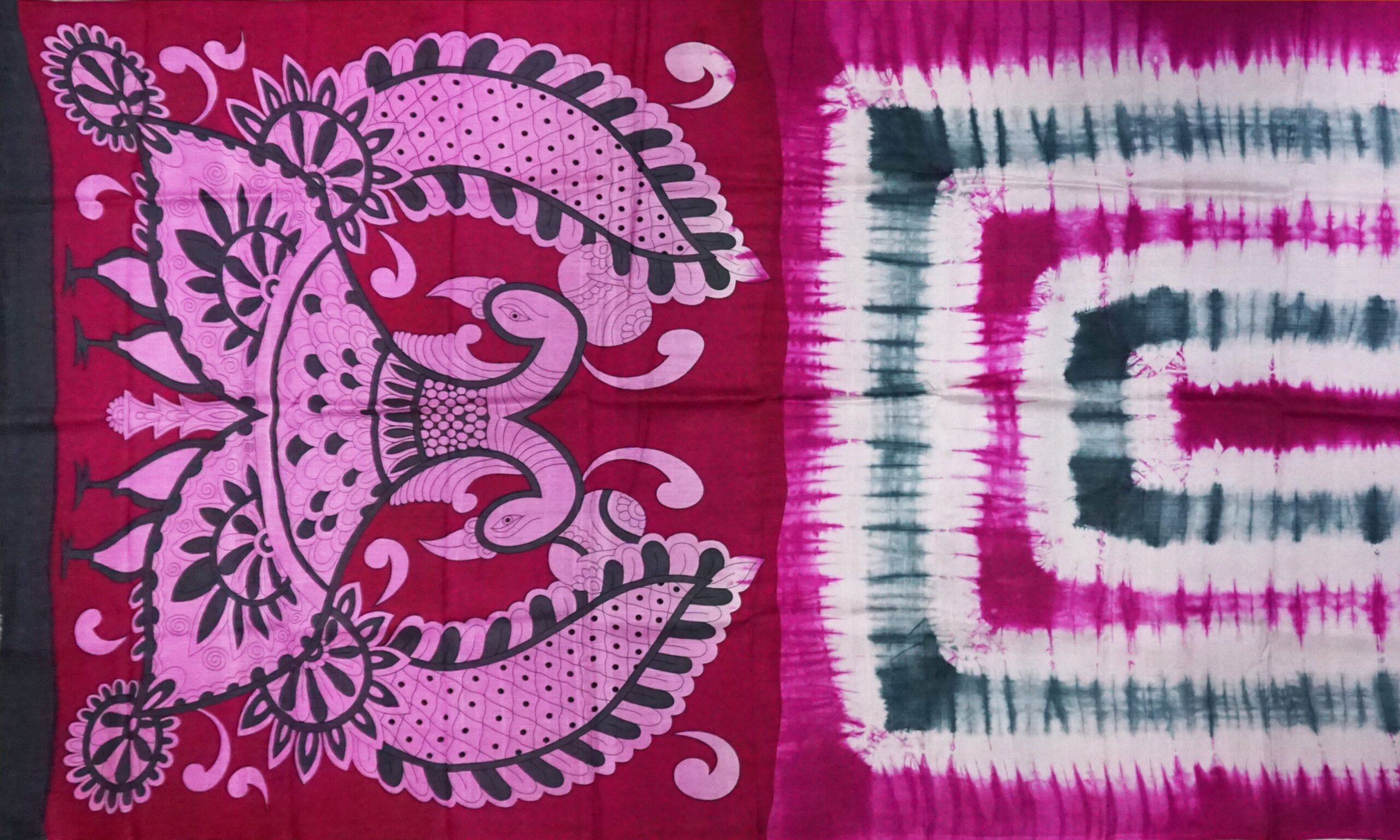 Shibori Printed Pure Silk - Image 4