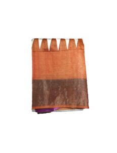 Block Printed Zari Tussar Saree